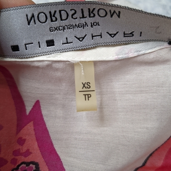 Elie Tahari pink white Franca blouse XS - Picture 6 of 7